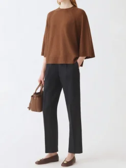 Pantalone Fabiana Filippi in misto lana vergine