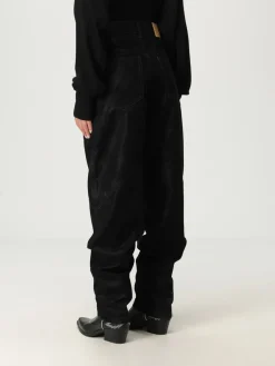 Pantalone Isabel Marant Etoile in denim spalmato