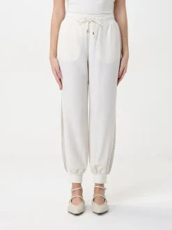 Pantalone jogging Liu Jo in tessuto stretch con paillettes