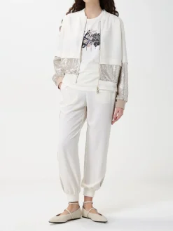 Pantalone jogging Liu Jo in tessuto stretch con paillettes