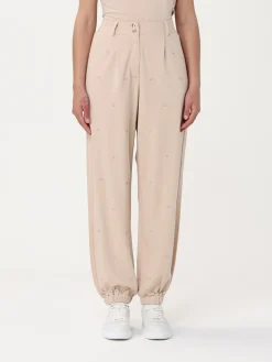 Pantalone Liu Jo in misto cotone con stampa monogram