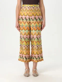 Pantalone Maliparmi in seta con stampa grafica