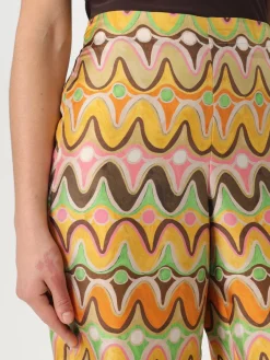Pantalone Maliparmi in seta con stampa grafica