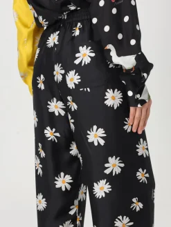 Pantalone Moschino Couture in seta con stampa floreale