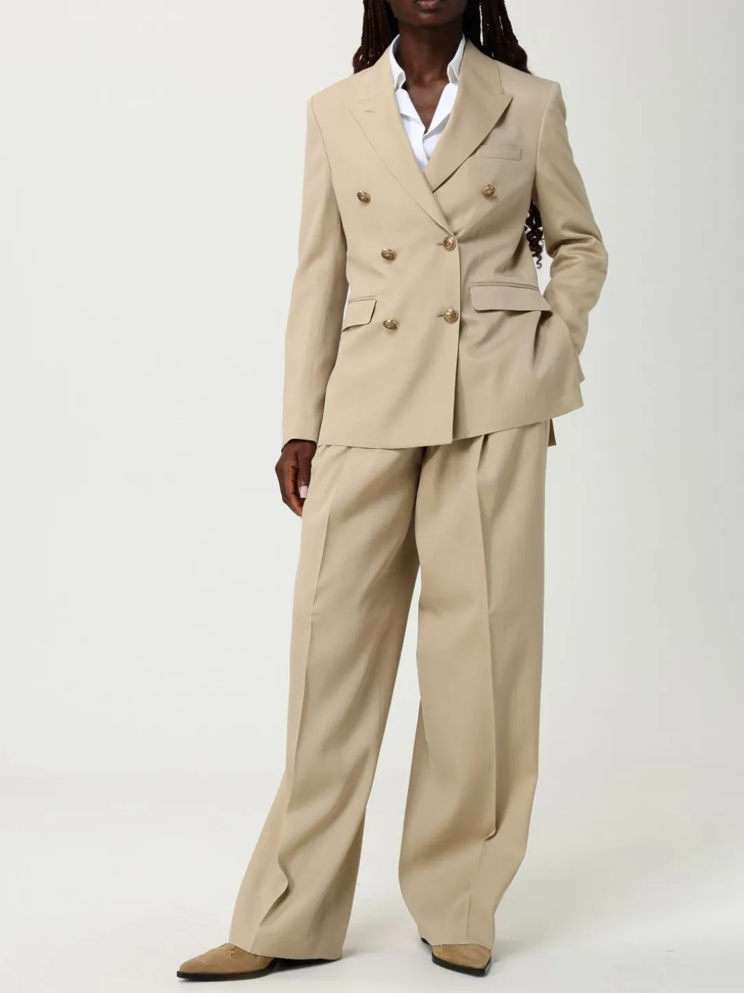 Pantalone wide leg Golden Goose in lana vergine