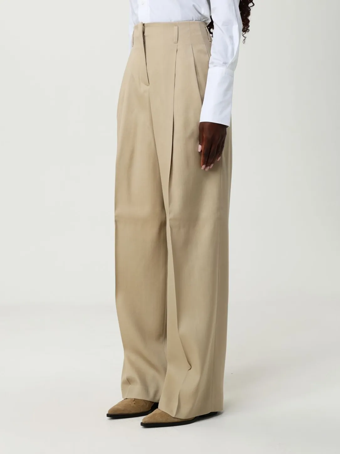 Pantalone wide leg Golden Goose in lana vergine