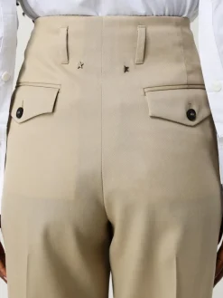 Pantalone wide leg Golden Goose in lana vergine