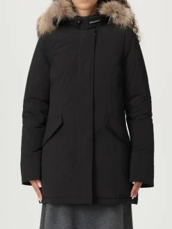 Parka Woolrich in nylon con inserto in pelliccia