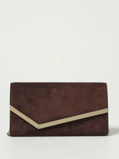 Pochette Emmie Jimmy Choo in camoscio