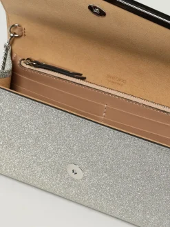 Pochette Emmie Jimmy Choo in pelle e glitter