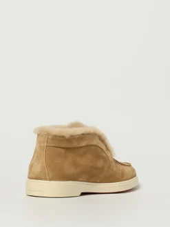 Polacchino Santoni in camoscio e pelliccia