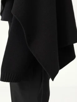 Poncho Alberta Ferretti in lana vergine e seta