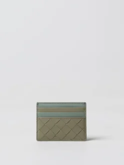 Portacarte di credito Bottega Veneta in pelle intrecciata