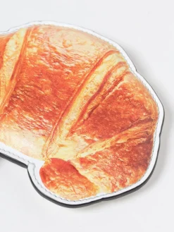 Portacarte di credito Croissant Moschino Couture in pelle