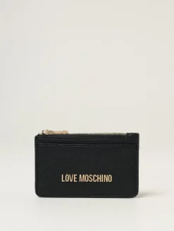 Portacarte di credito Love Moschino in pelle sintetica a grana