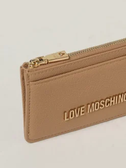 Portacarte di credito Love Moschino in pelle sintetica a grana