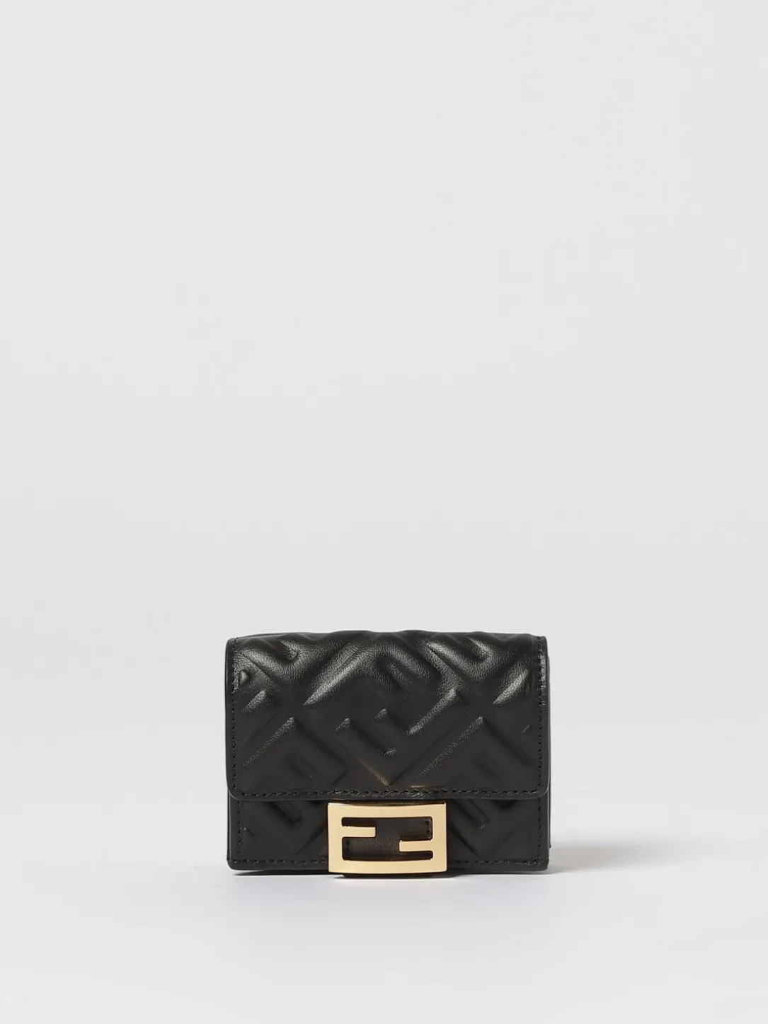 Portafoglio Baguette Micro FF Fendi in nappa