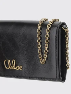 Portafoglio con tracolla Iconic Chloé in pelle