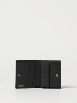 Portafoglio Gancini Ferragamo in pelle a grana