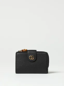 Portafoglio GG Gucci in pelle a grana