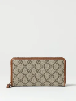 Portafoglio Gucci in tessuto GG Supreme e pelle