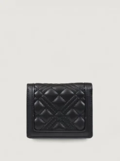 Portafoglio in pelle matelassé Love Moschino