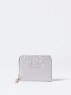 Portafoglio Liu Jo in pelle sintetica saffiano con logo