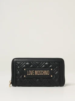 Portafoglio Love Moschino in pelle sintetica matelassè