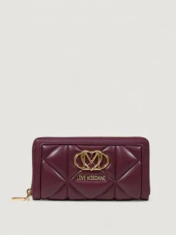 Portafoglio Love Moschino in pelle sintetica matelassè