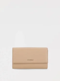 Portafoglio Metallic Soft Coccinelle in pelle a grana