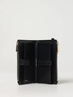 Portafoglio Michael Kors in pelle a grana con monogram MK all over