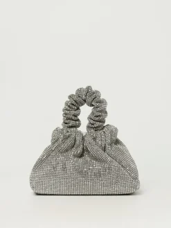 Pouch Angel Aura Twenty Fourhaitch in raso con strass all over