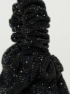 Pouch Angel Aura Twenty Fourhaitch in raso con strass all over