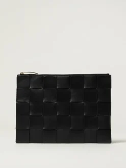 Pouch Cassette Bottega Veneta in pelle intrecciata