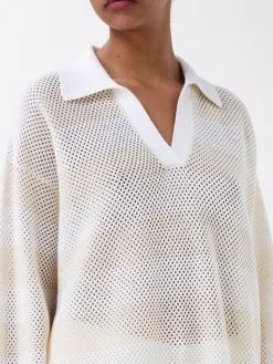 Pullover Fabiana Filippi in lana vergine e cotone