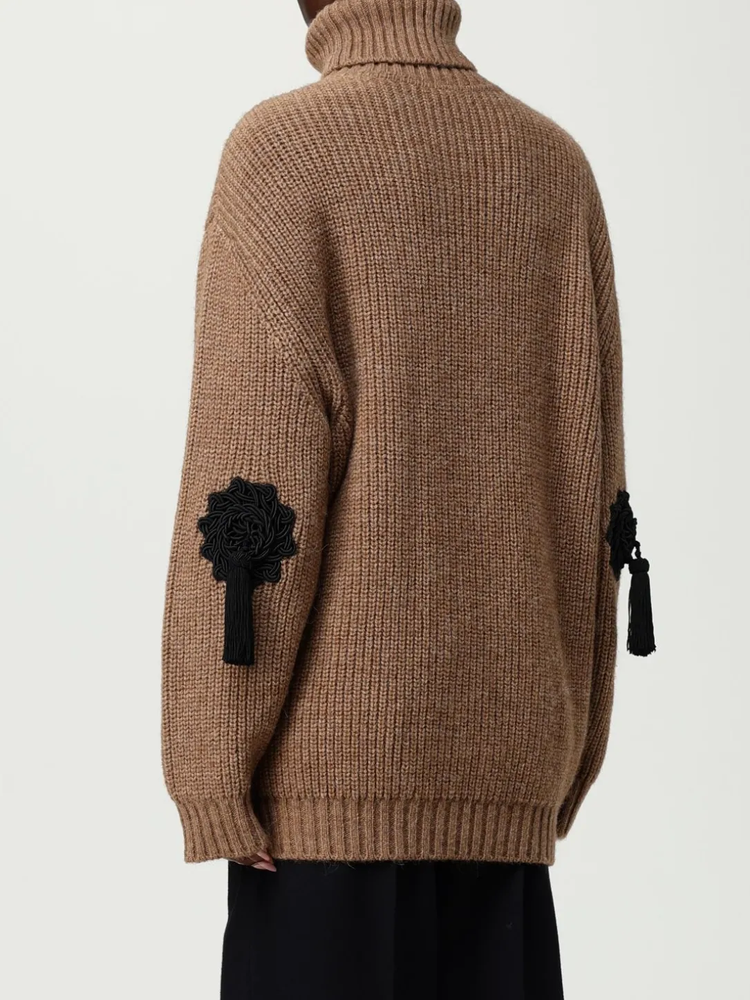 Pullover Moschino Couture in misto lana con nappe