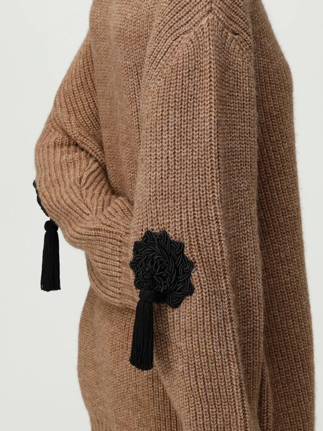 Pullover Moschino Couture in misto lana con nappe