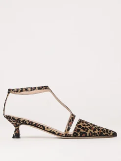 Pump Anna F. in raso stampa animalier