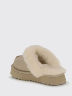 Sabot Disquette UGG in camoscio e pelliccia