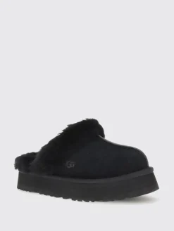 Sabot Disquette UGG in camoscio e pelliccia