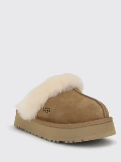 Sabot Disquette UGG in camoscio e pelliccia