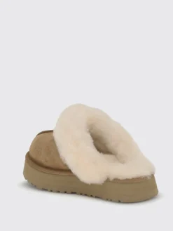 Sabot Disquette UGG in camoscio e pelliccia
