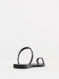 Sandalo Ancient Greek Sandal in pelle con strass