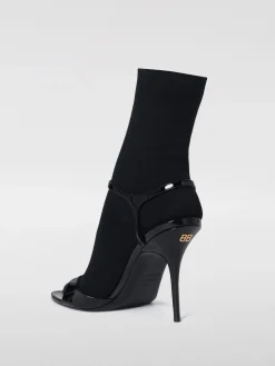 Sandalo Avenue Sock Balenciaga in pelle verniciata e maglia stretch