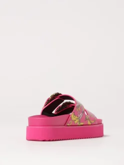 Sandalo Baroque Versace Jeans Couture in pelle sintetica stampata