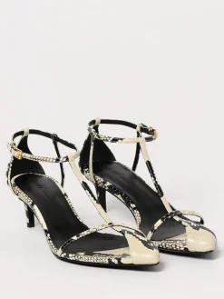 Sandalo Bella Khaite in pelle stampa pitone