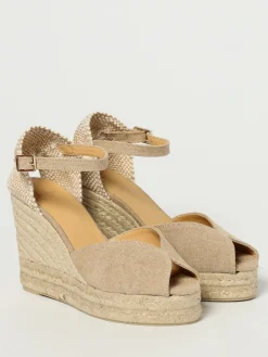 Sandalo Bianca Castañer in canvas di cotone