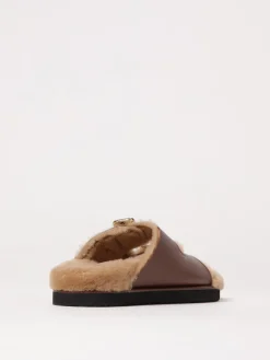 Sandalo Chloè in pelle e shearling