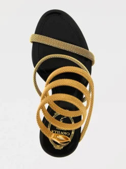 Sandalo Cleo Rene Caovilla in maglia metallica