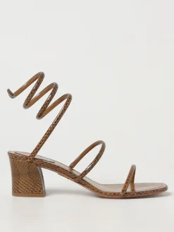 Sandalo Cleo Rene Caovilla in pelle stampa pitone